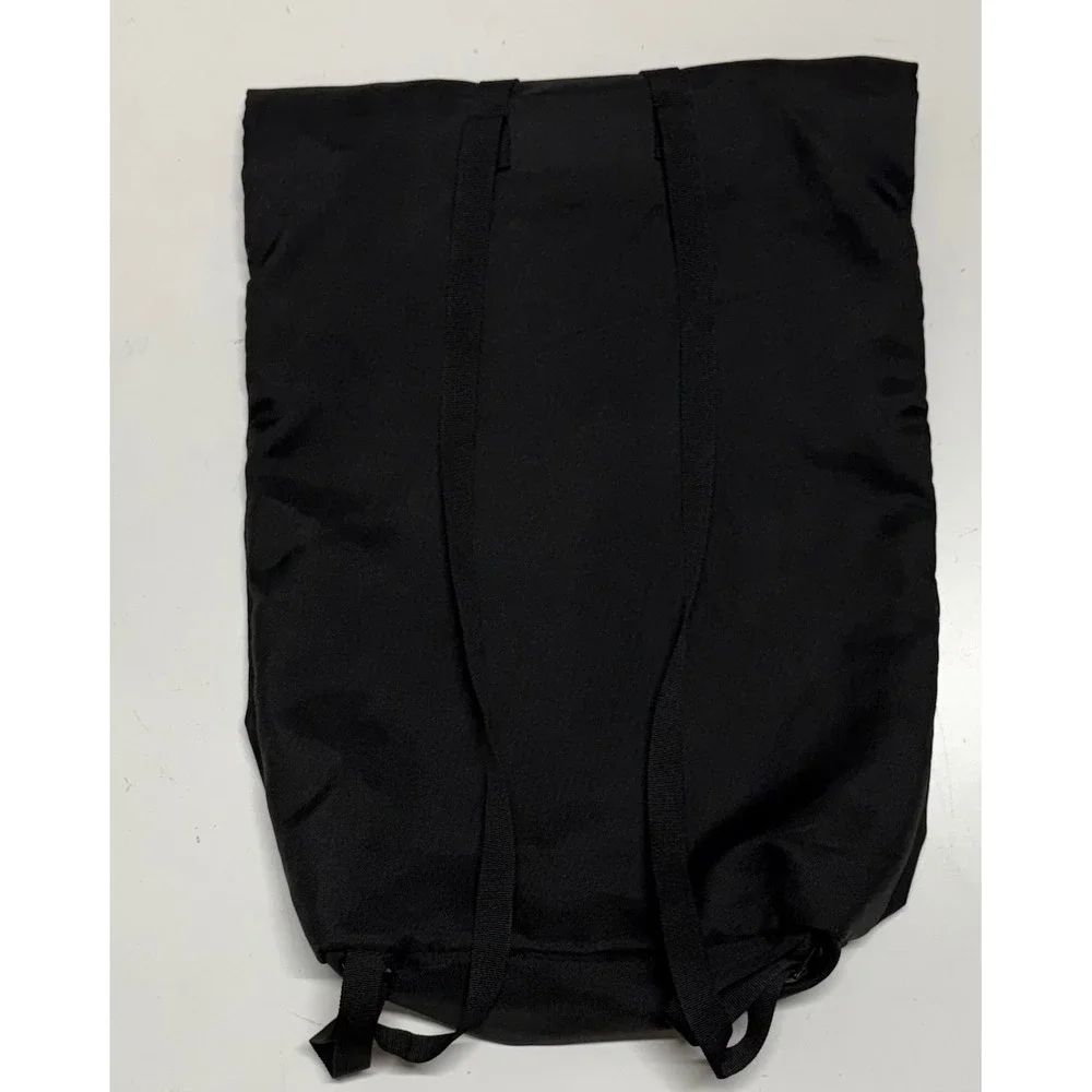 On Running Packable Backpack Black Roll Top Lightweight Gym Travel Bag Logo‎